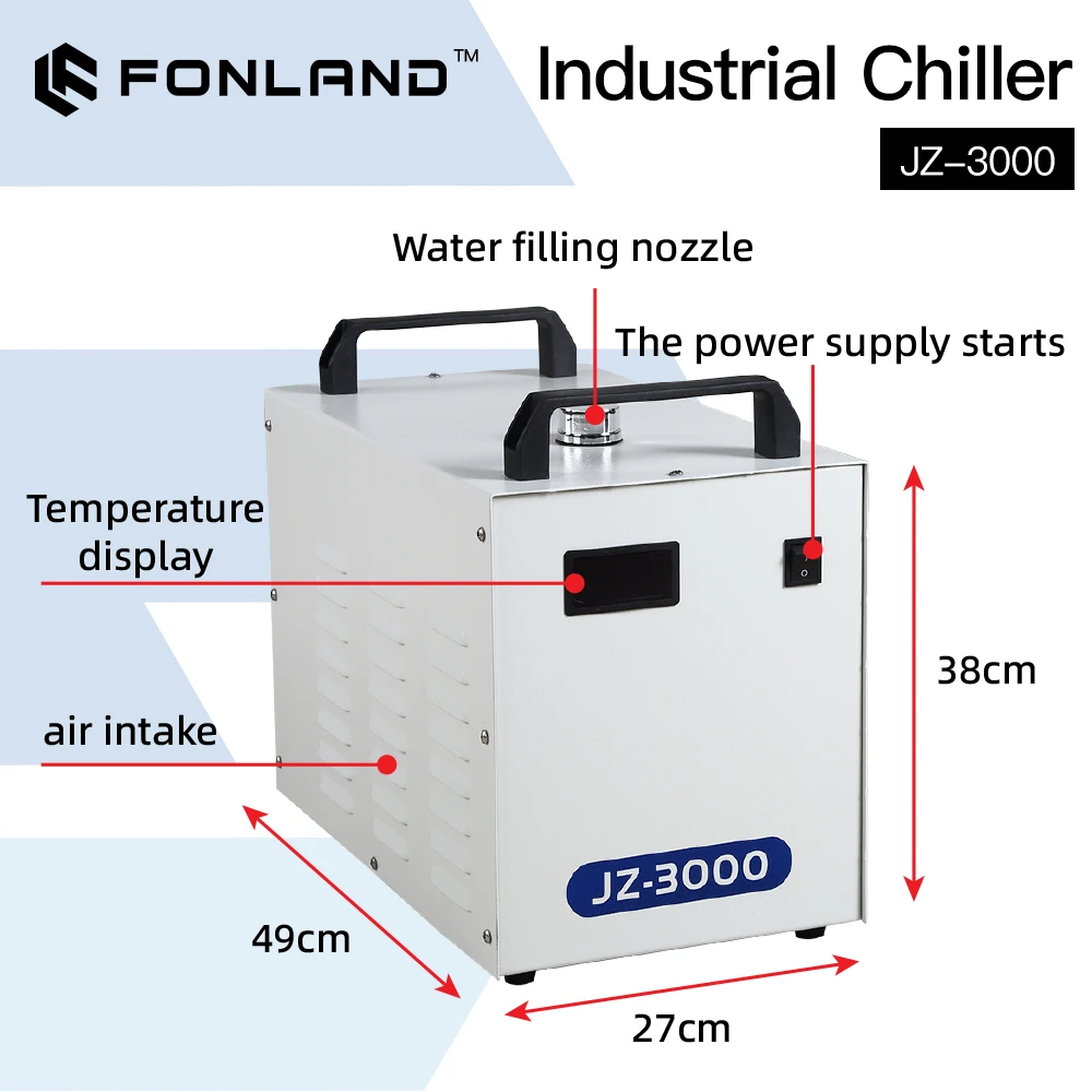 FONLAND JZ-3000 DG110V AG220V  - Laser Industrial Chiller review and price